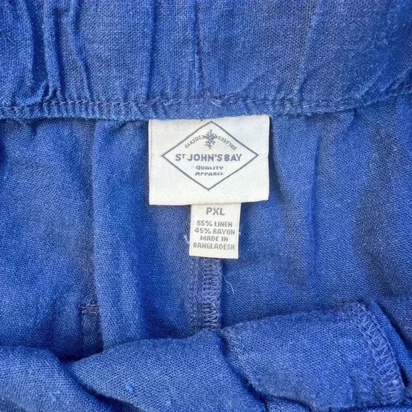 St John’s Bay Blue Drawstring Casual Pants Size XL - Picture 6 of 10